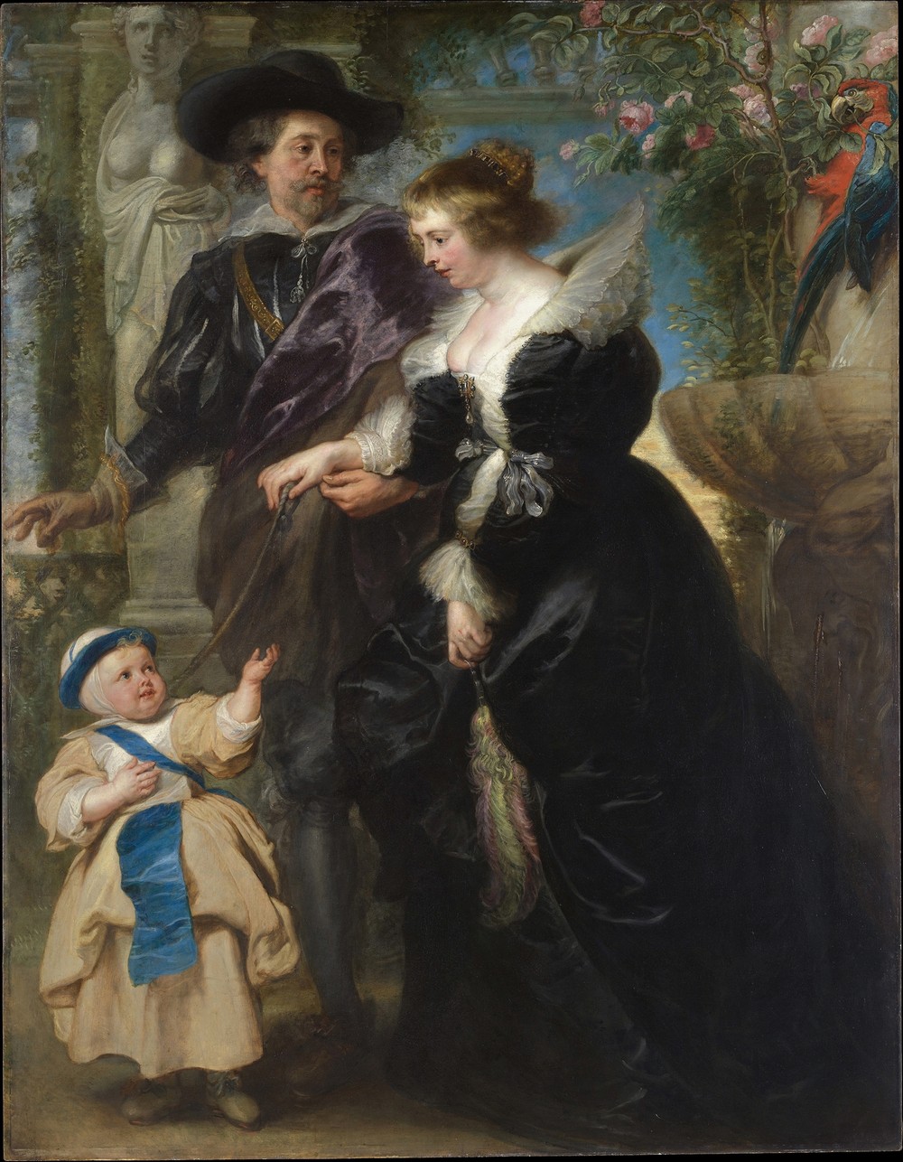 Rubens, His Wife Helena Fourment, and Their Son Frans (ca. 1635)