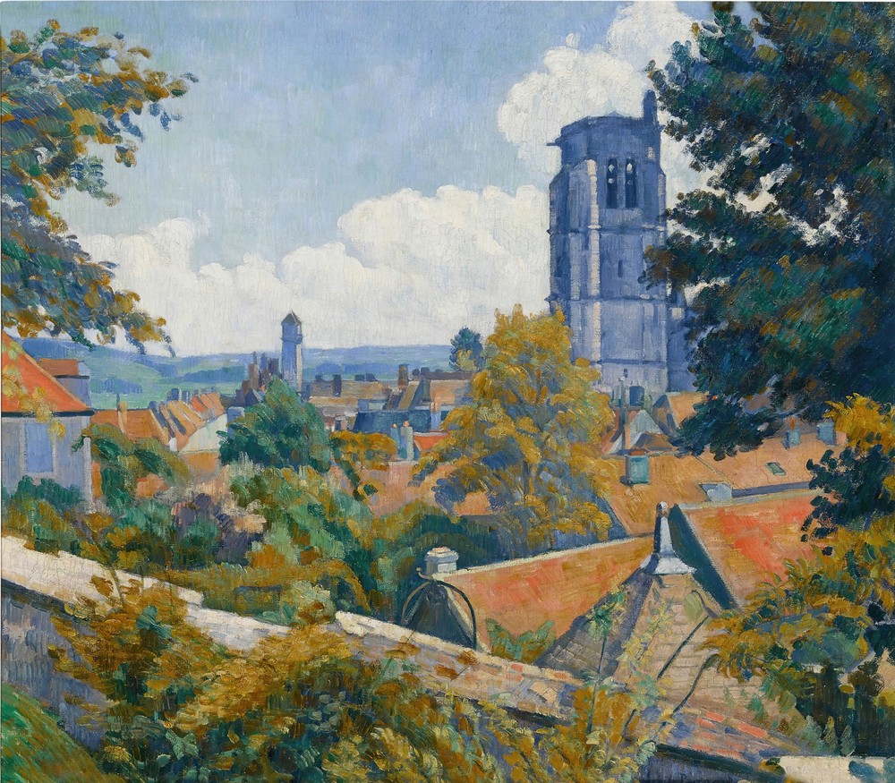 Vue sur Tonnerre avec l’église Notre Dame