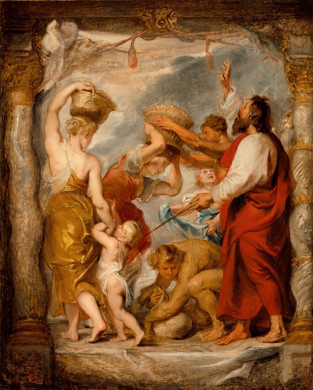 The Israelites Gathering Manna in the Desert (circa 1626-1627)