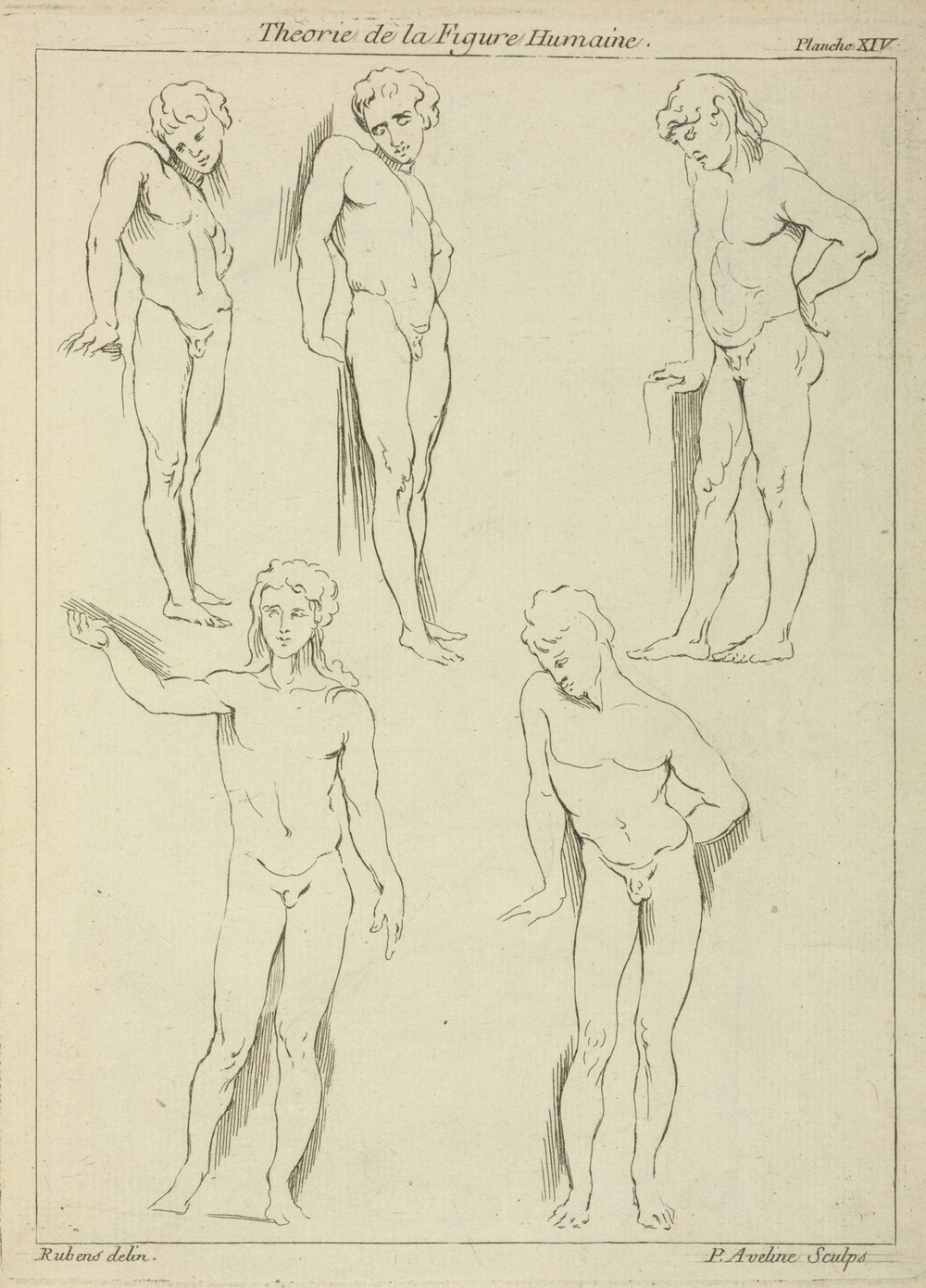 Five male figures