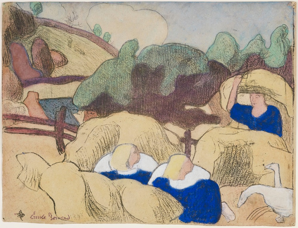 Femmes faisant les foins (Women Making Haystacks)