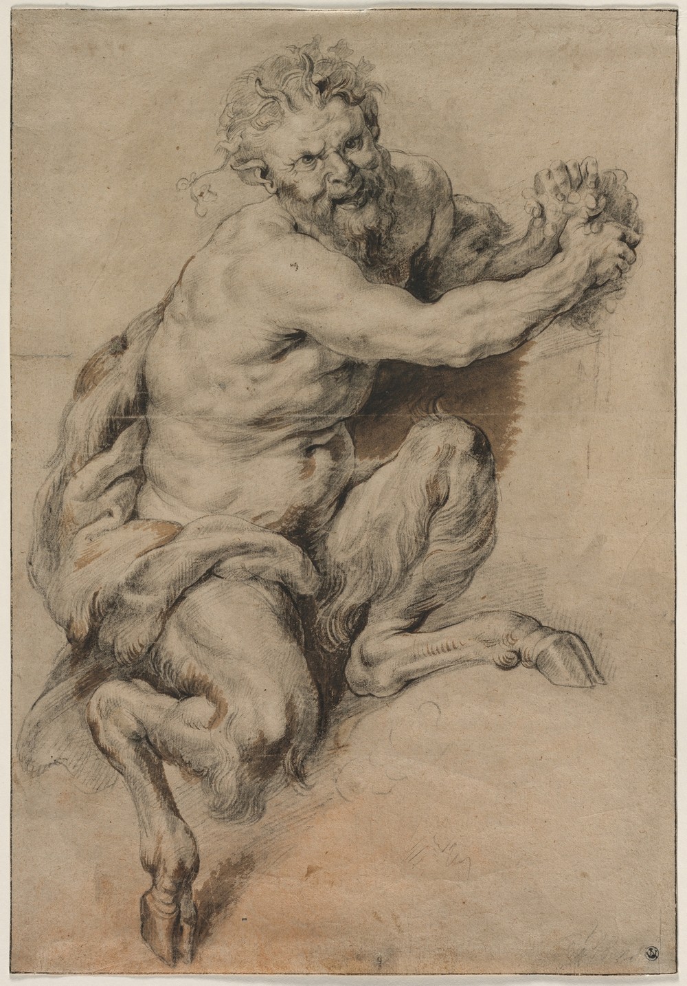 A Faun Grasping a Bunch of Grapes (after 1616/18)