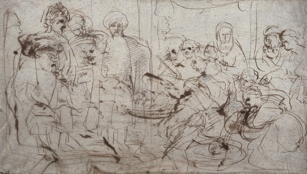 Tomyris with the Head of Cyrus (verso) (c. 1637-38)