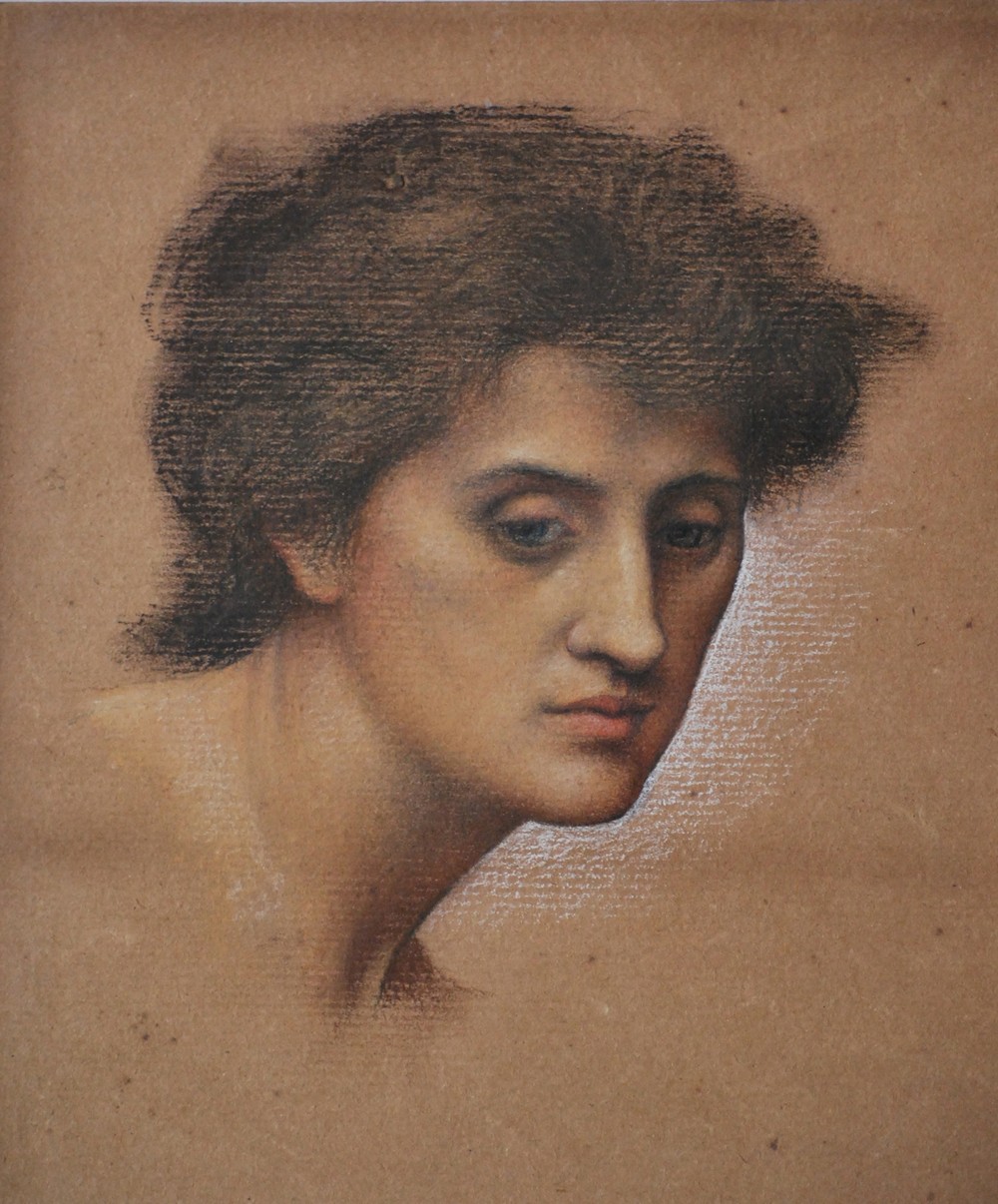Study of female head for The Cadence of Autumn
