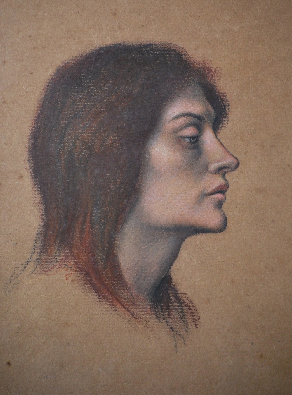 Study of a female head for The Love Potion