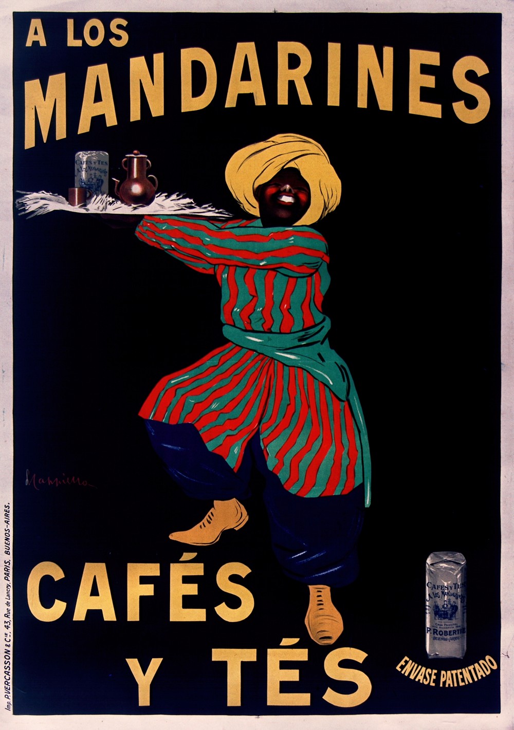 A los Mandarines cafés y tés envase patentado