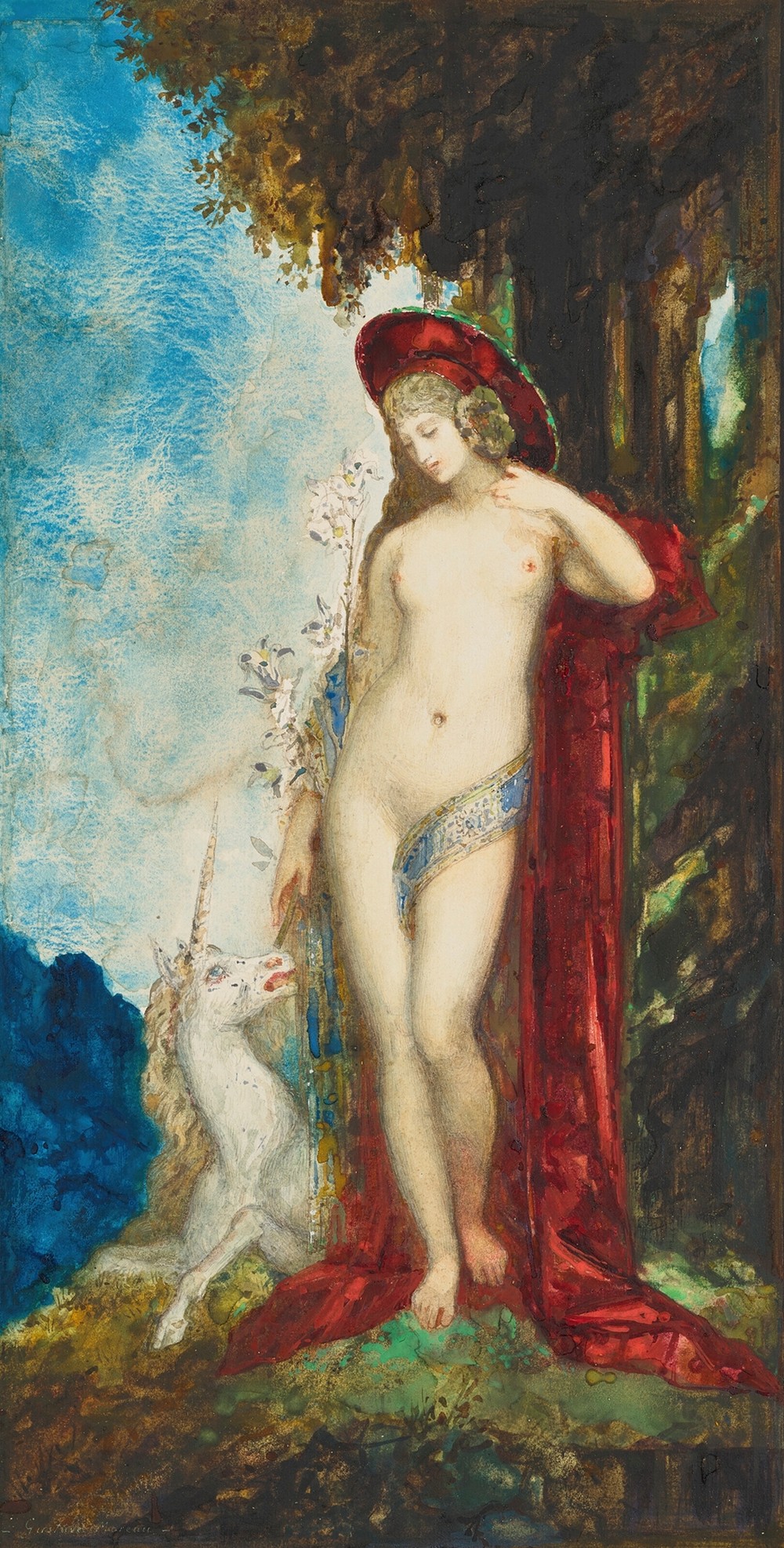 Femme et Licorne