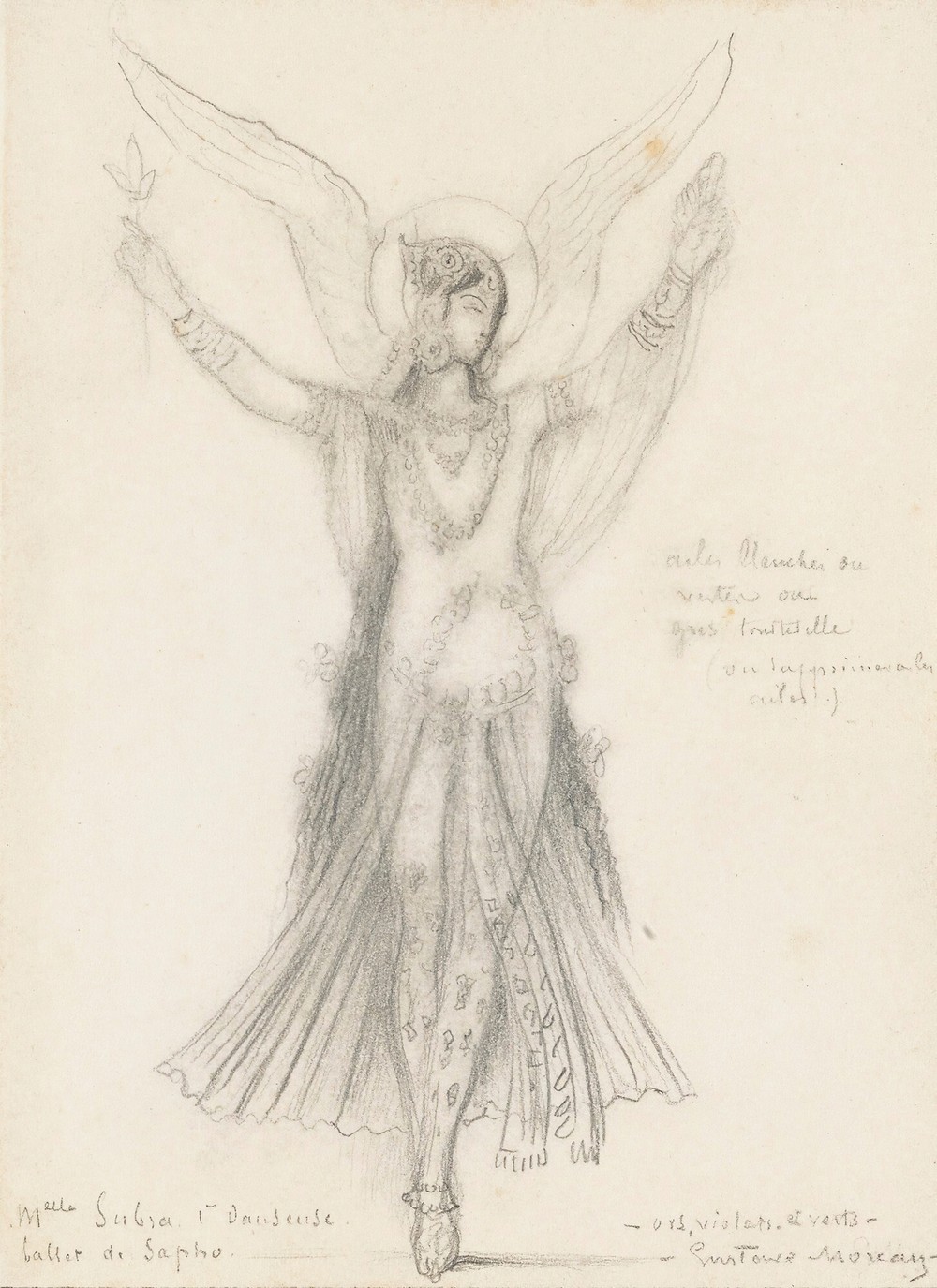 Première Danseuse. Mademoiselle Subra. Ballet De Sapho