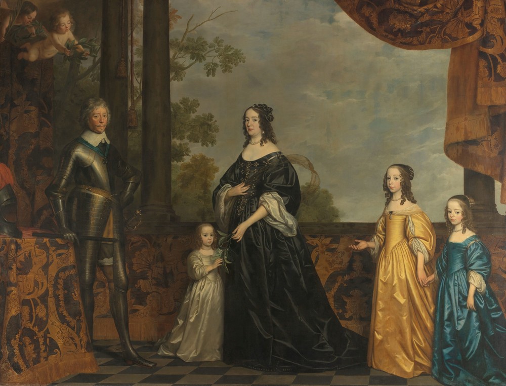 Frederick Henry, his Consort Amalia of Solms, and their Three Youngest Daughters (c. 1647)