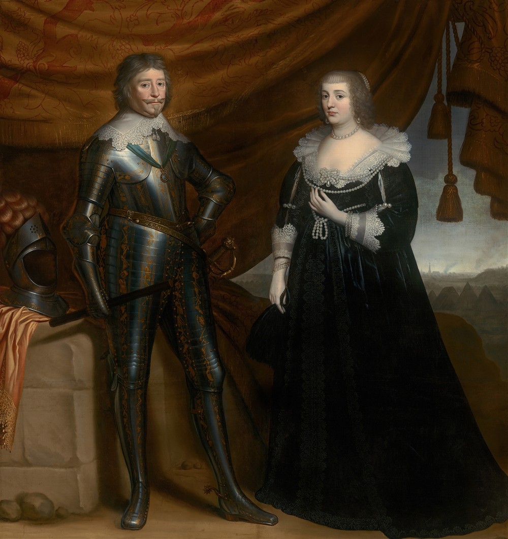 Double Portrait of Frederik Hendrik (1584- 1647) and Amalia of Solms-Braunfels (1602- 1675) (c. 1637 - 1638)