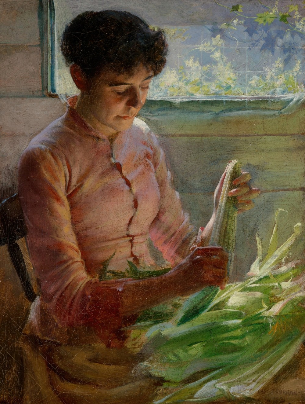 Shucking Corn