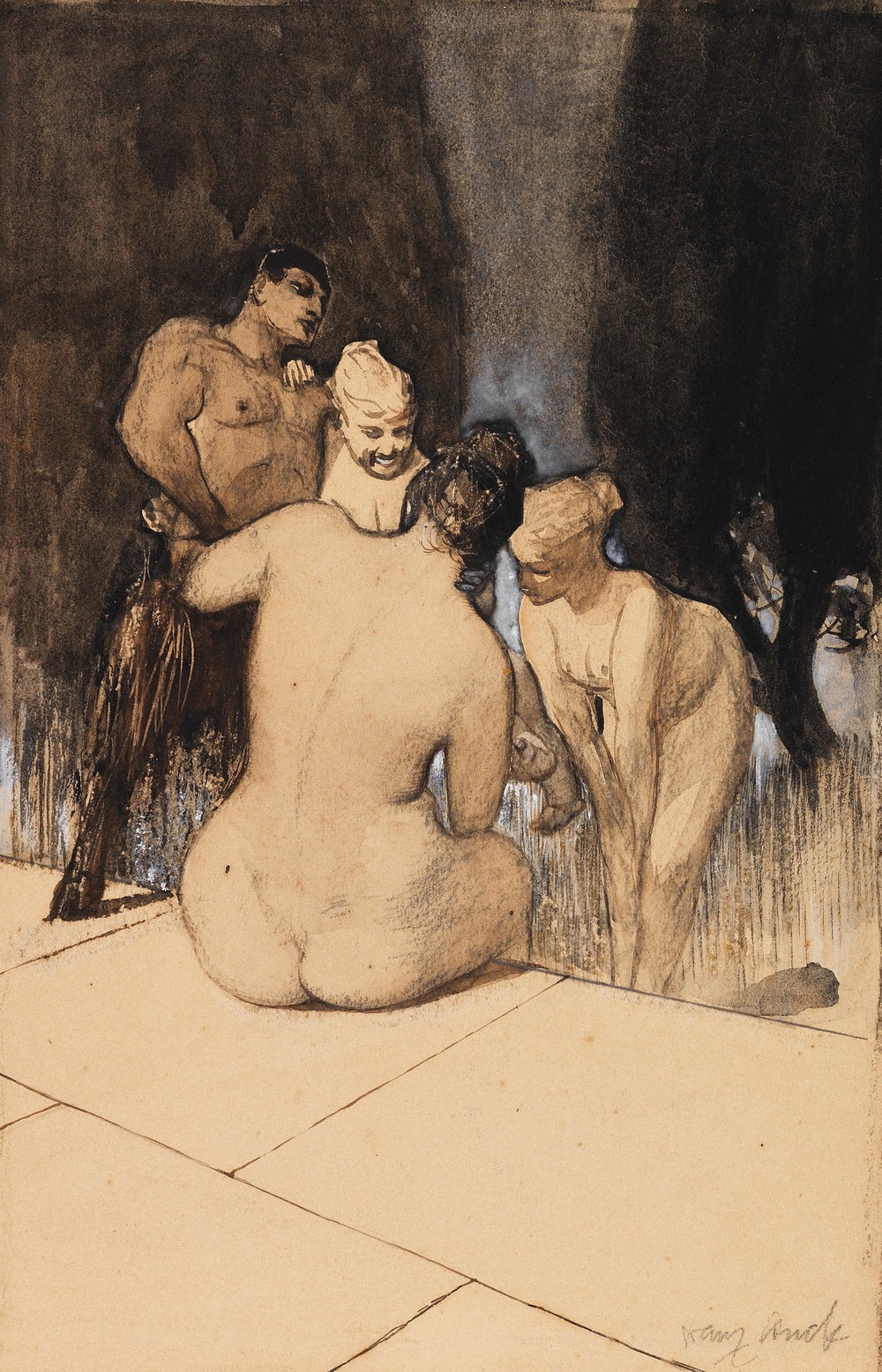 Satyr mit Nymphen und Kind (Ca. 1889)
