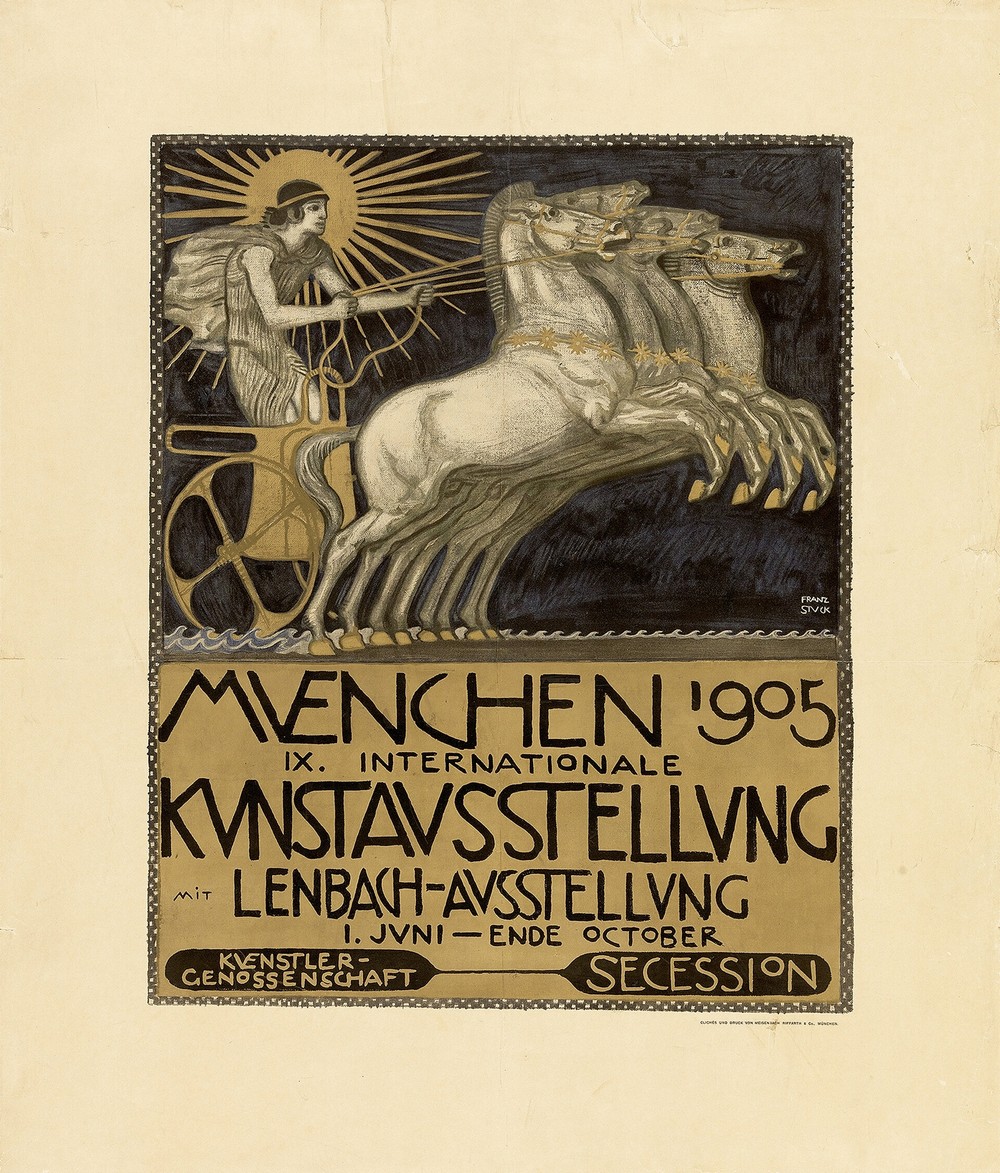 Plakat zur IX. Internationalen Kunstausstellung in München