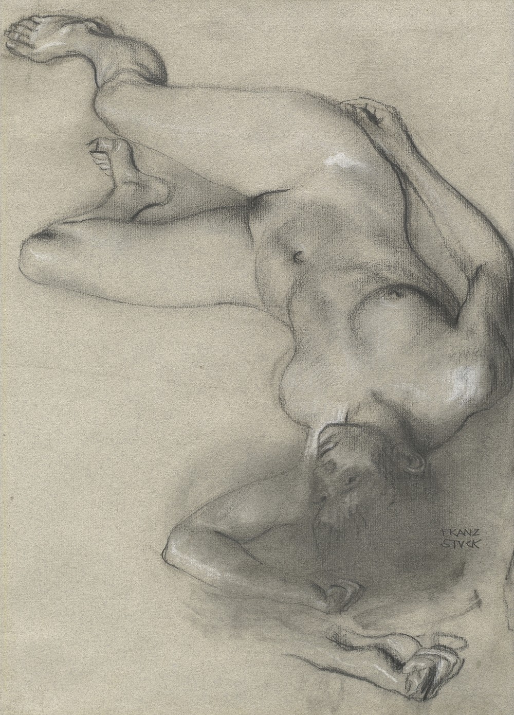 Nude Woman Lying on the Ground