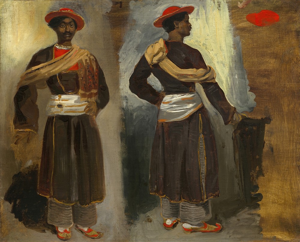 Two Studies of a Standing Indian from Calcutta (c. 1823-1824)