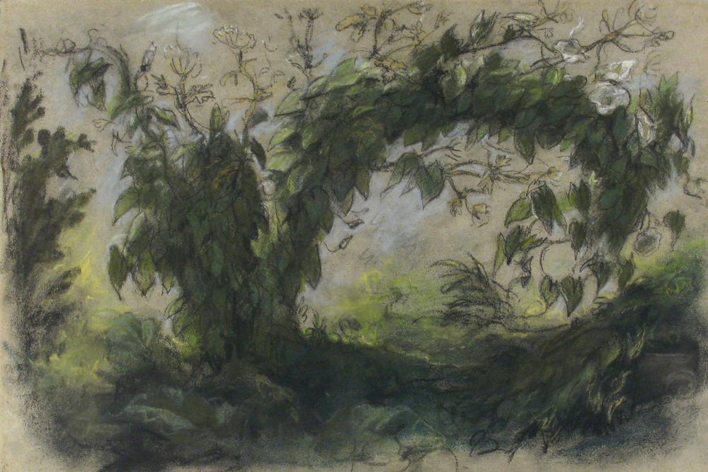 Arch of Morning Glories, Study for ‘A Basket of Flowers’ (1848–49)