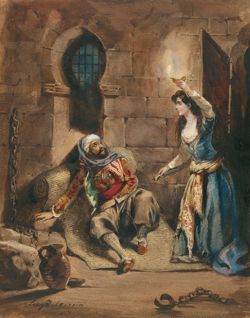 Episode from ‘The Corsair’ by Lord Byron (about 1831)