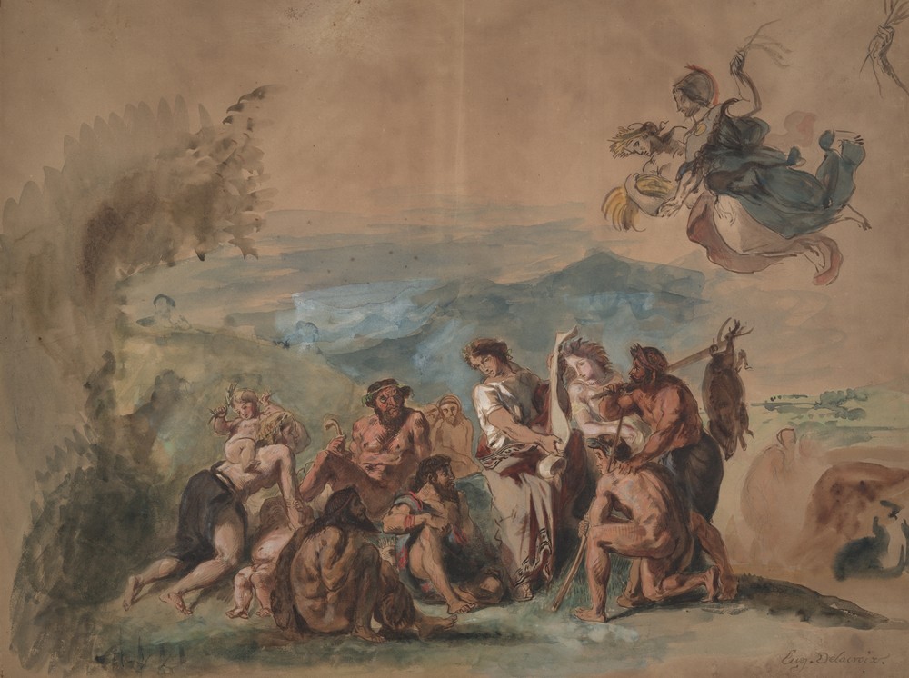 Orpheus Bringing Civilization to the Barbarian Ancestors of the Greeks (ca. 1842–44)