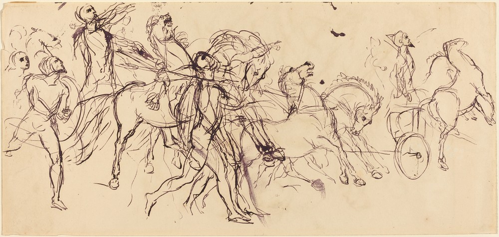 Charioteers (recto and verso)