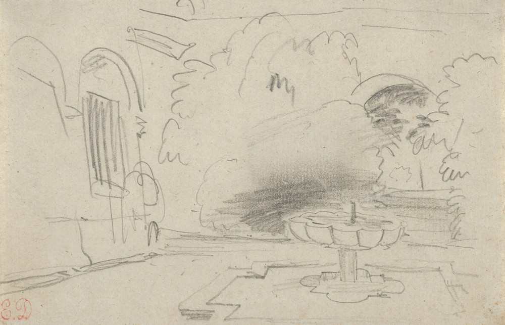 Courtyard with a Fountain