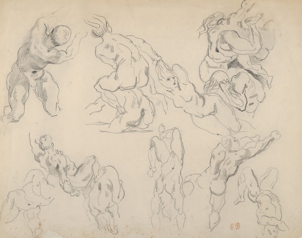 Figure Studies after Rubens’s ‘Fall of the Rebel Angels’ (ca. 1820–22)