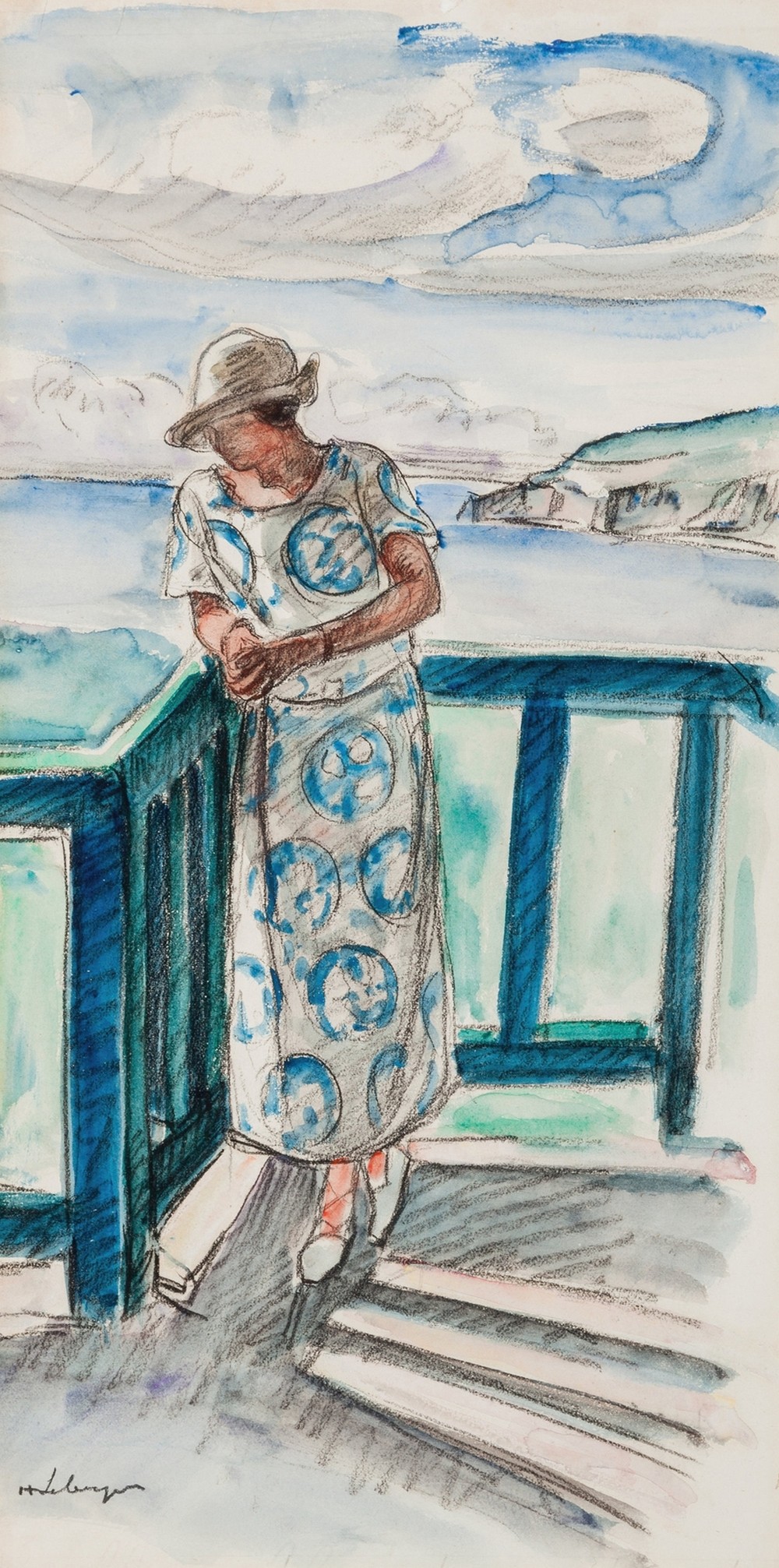 Femme au balcon