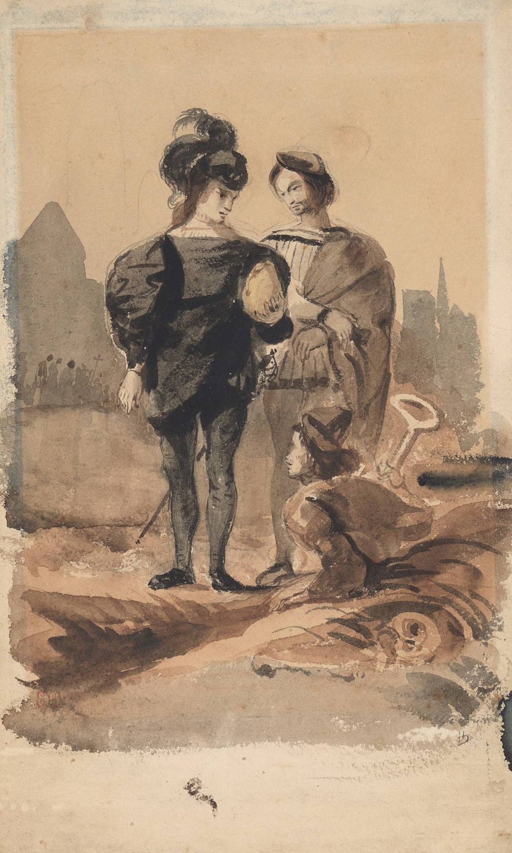 Hamlet and Horatio in the Graveyard (1827–28)