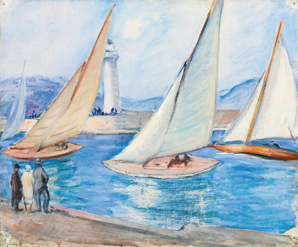 Départ De Régates Dans Le Midi, St. Tropez (1920s)