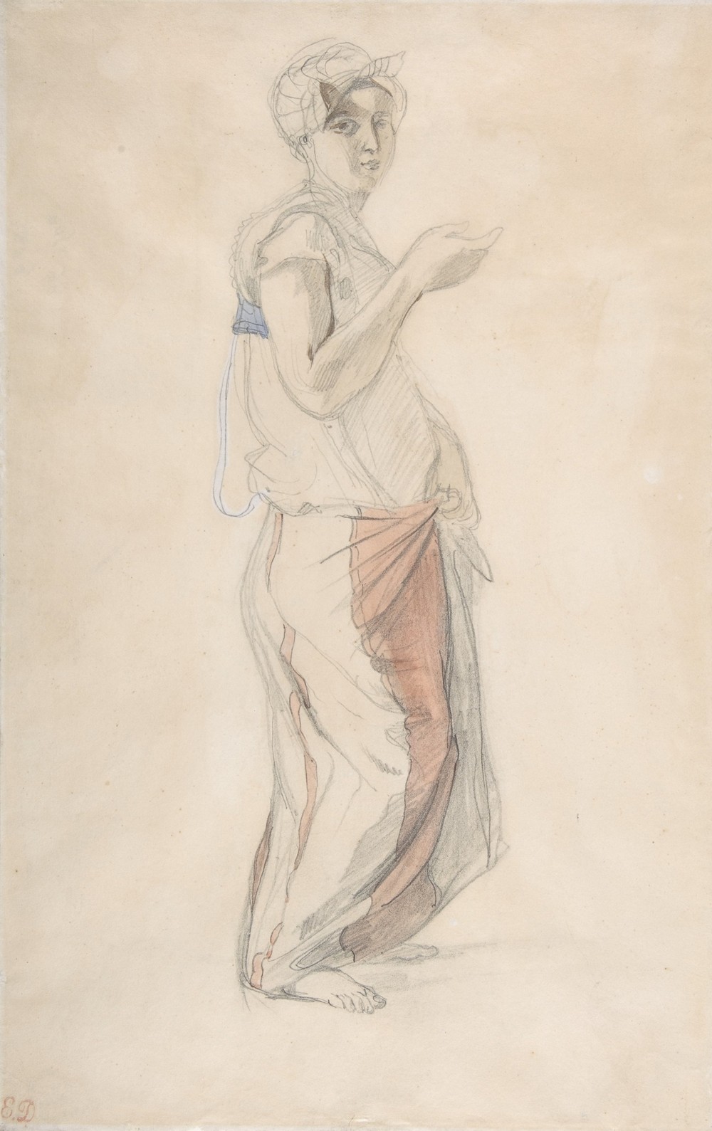 Standing Woman in Moroccan Costume (ca. 1834)