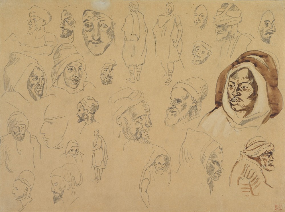 Studies of Arab Heads and Figures (after 1832)