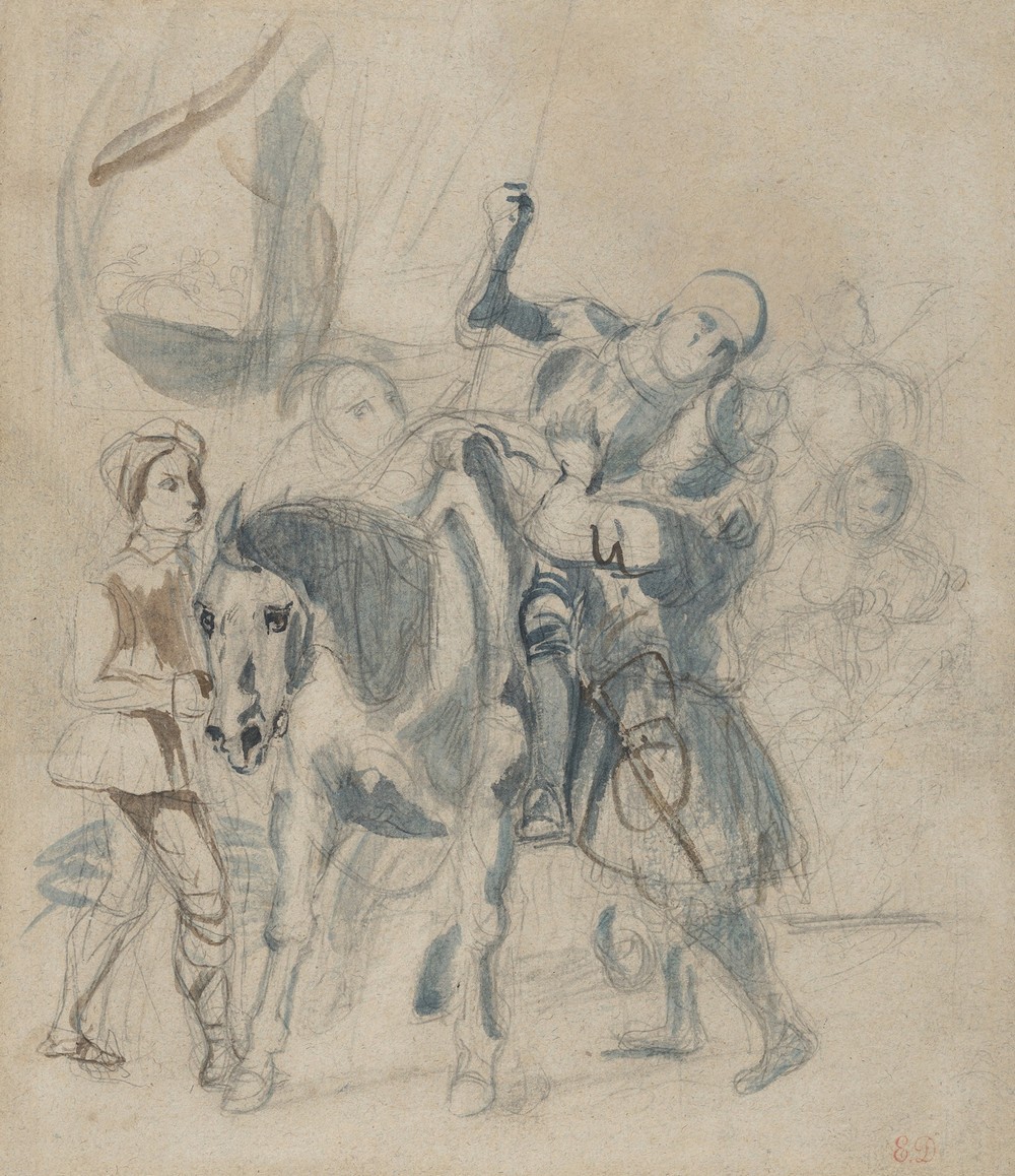 The Wounded Goetz von Berlichingen Takes Refuge in a Gypsy Camp (ca. 1836)
