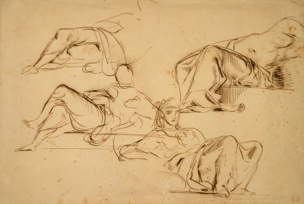 Justice, War, Agriculture, and Industry, Studies for the Palais Bourbon, Paris (1833–36)