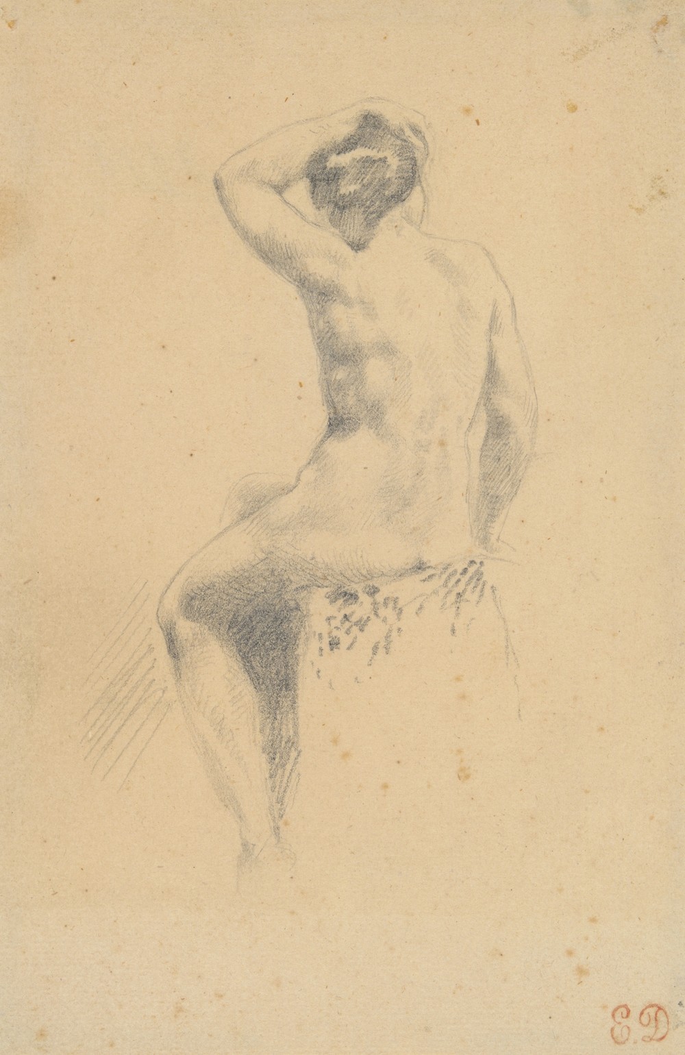 Female Nude Seen from the Rear (1825–35)