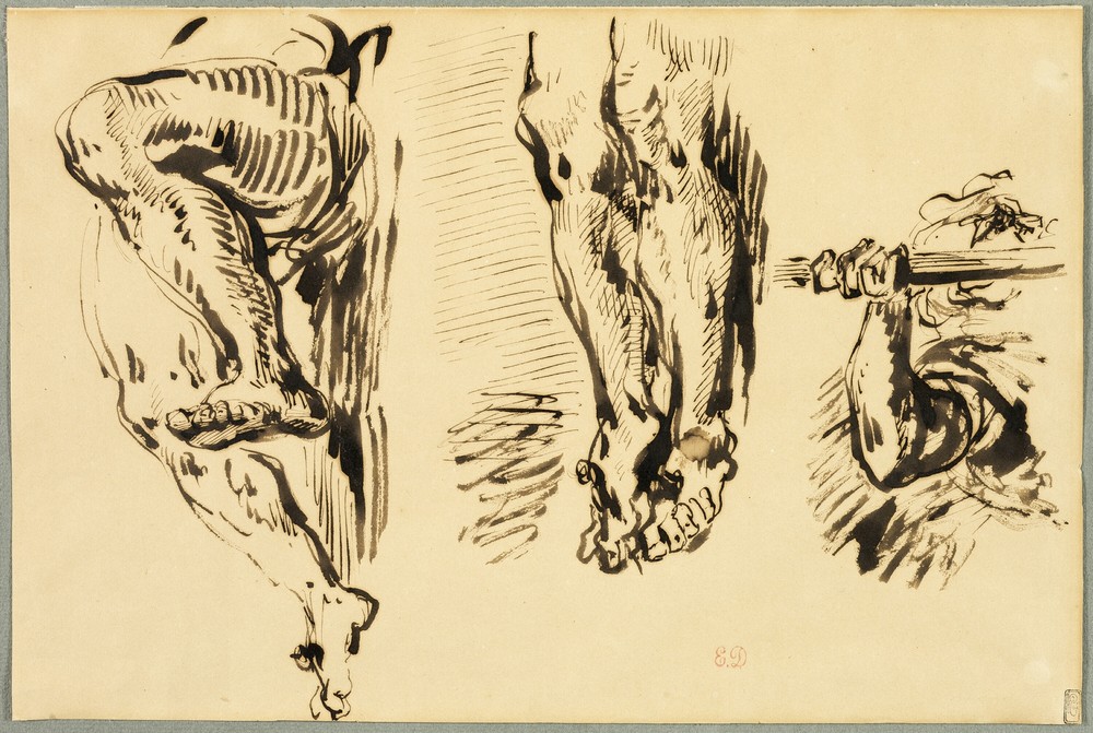 Study of Arms and Legs of Christ Crucified (c. 1850)