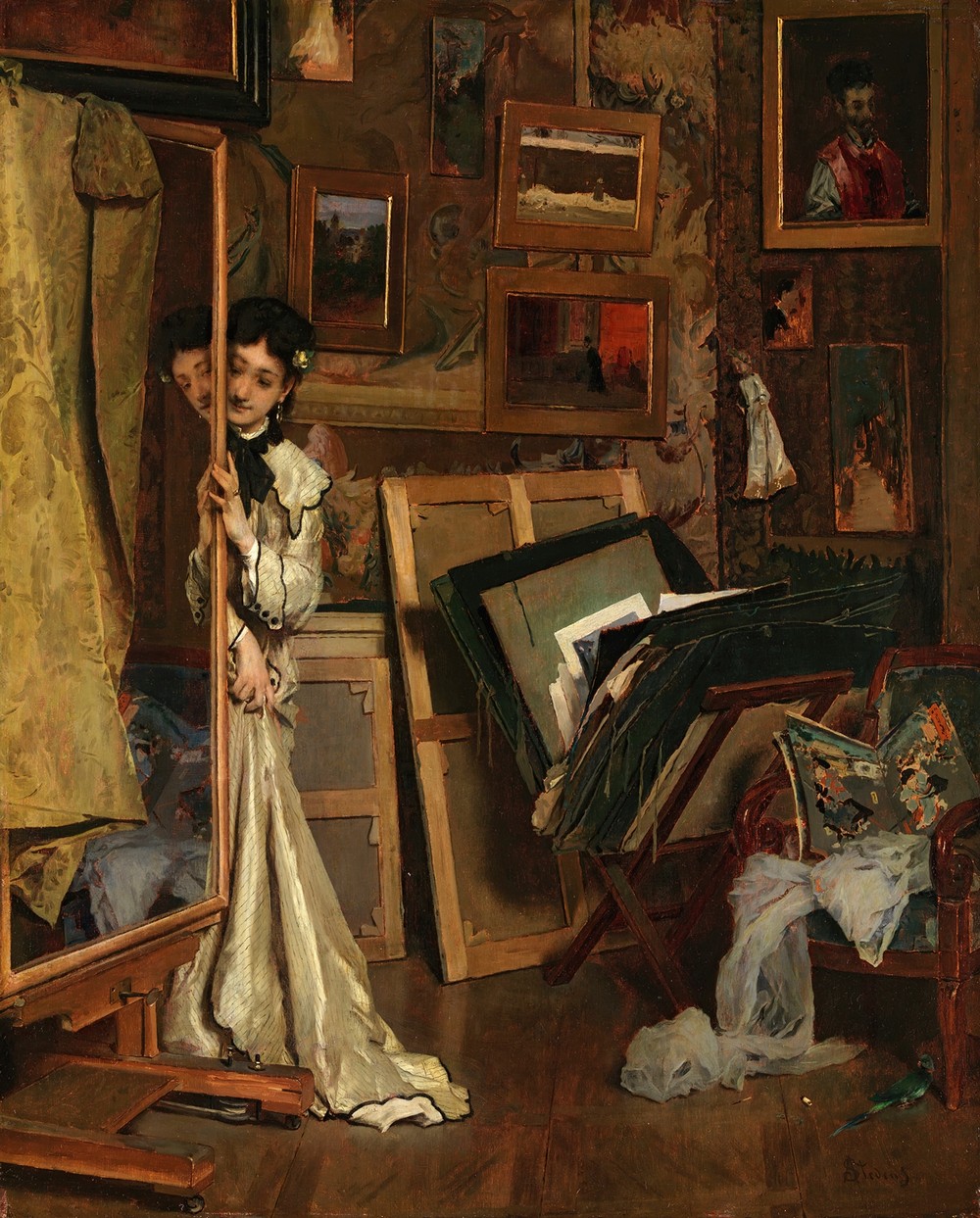 The Psyché (My Studio) (ca 1871)