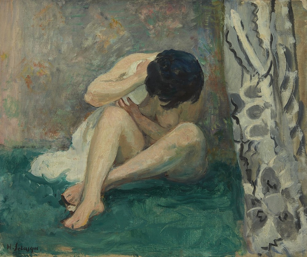Nu au tapis vert (Kiki) (circa 1920)