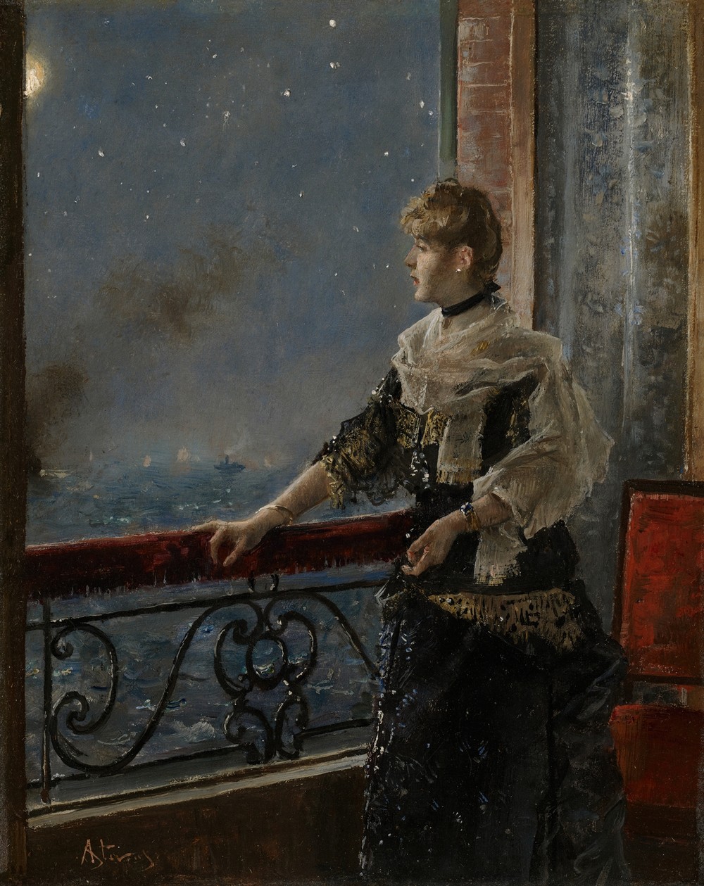 Moonlight (Au clair de la lune) (C. 1885)