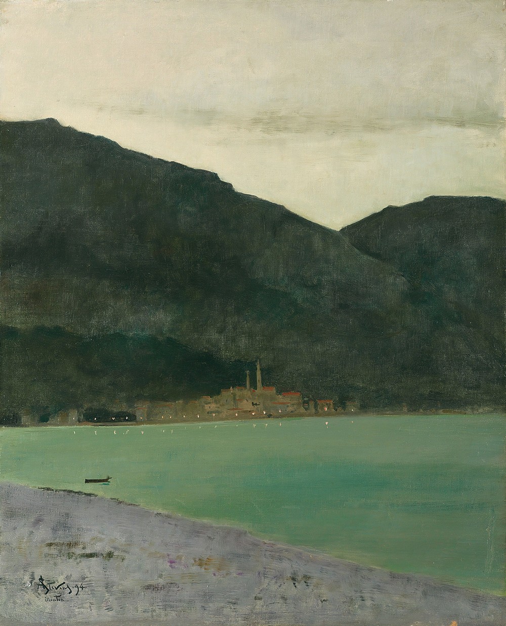 Menton, presque la nuit, 2è impression