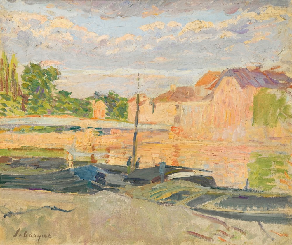 Péniches Au Bord De La Marne