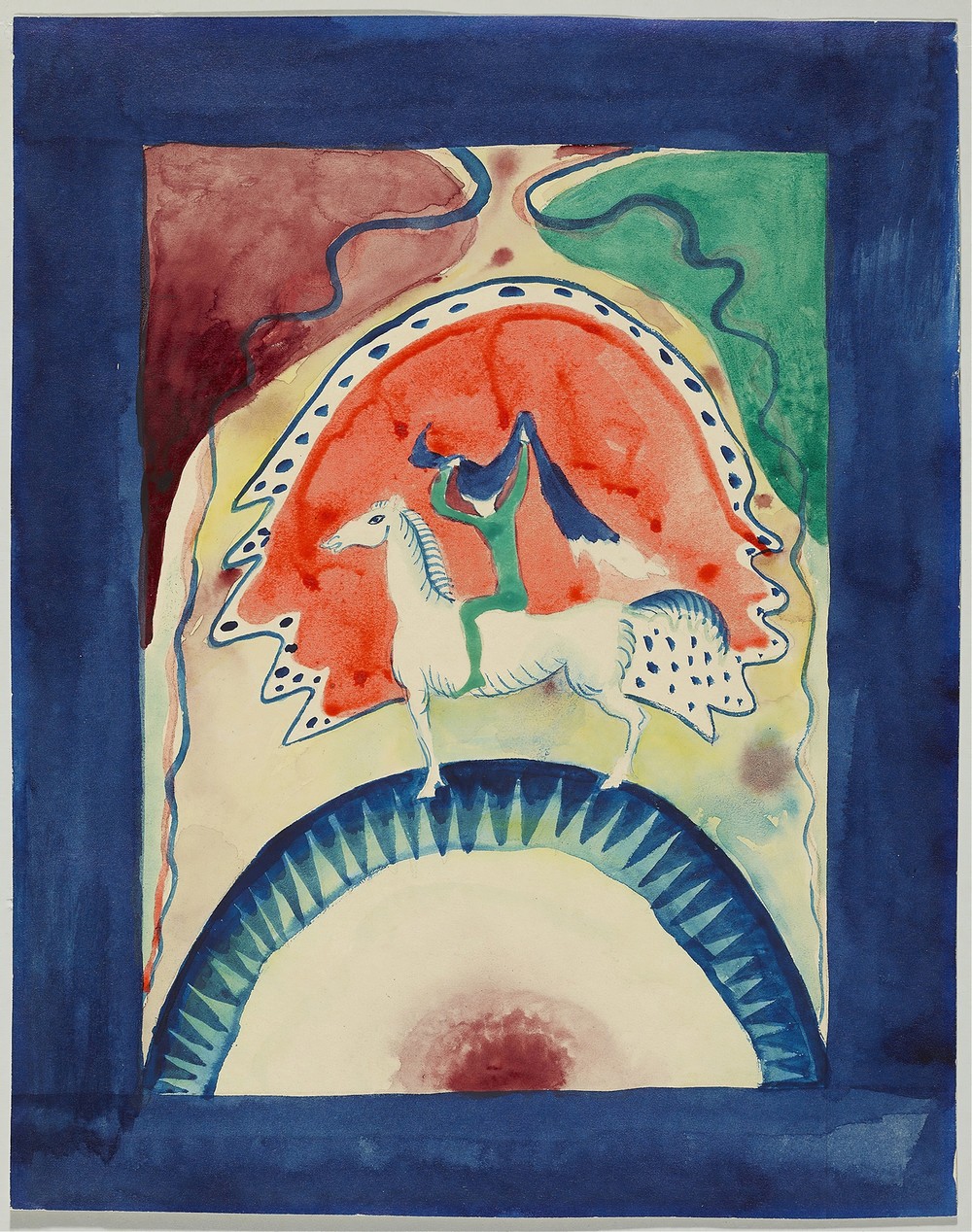 Design for the cover of the almanac ‘The Blue Rider’