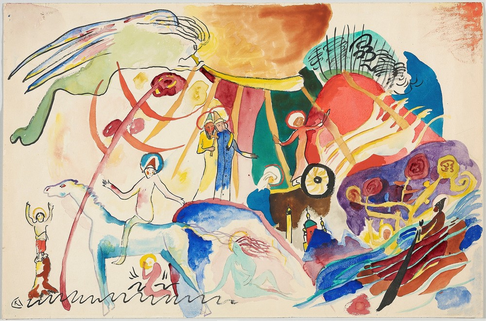 Draft for ‘All Saints II (composition with saints)’