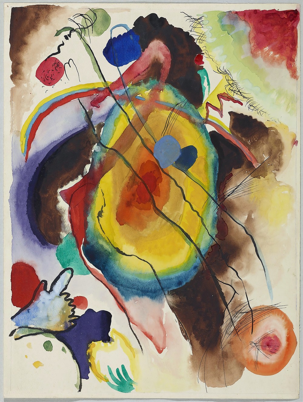 Entwurf zu einem Wandbild für Edwin R. Campbell
