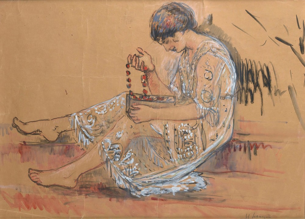 Femme Au Collier (Étude Pour L’offrande Au Jardin)