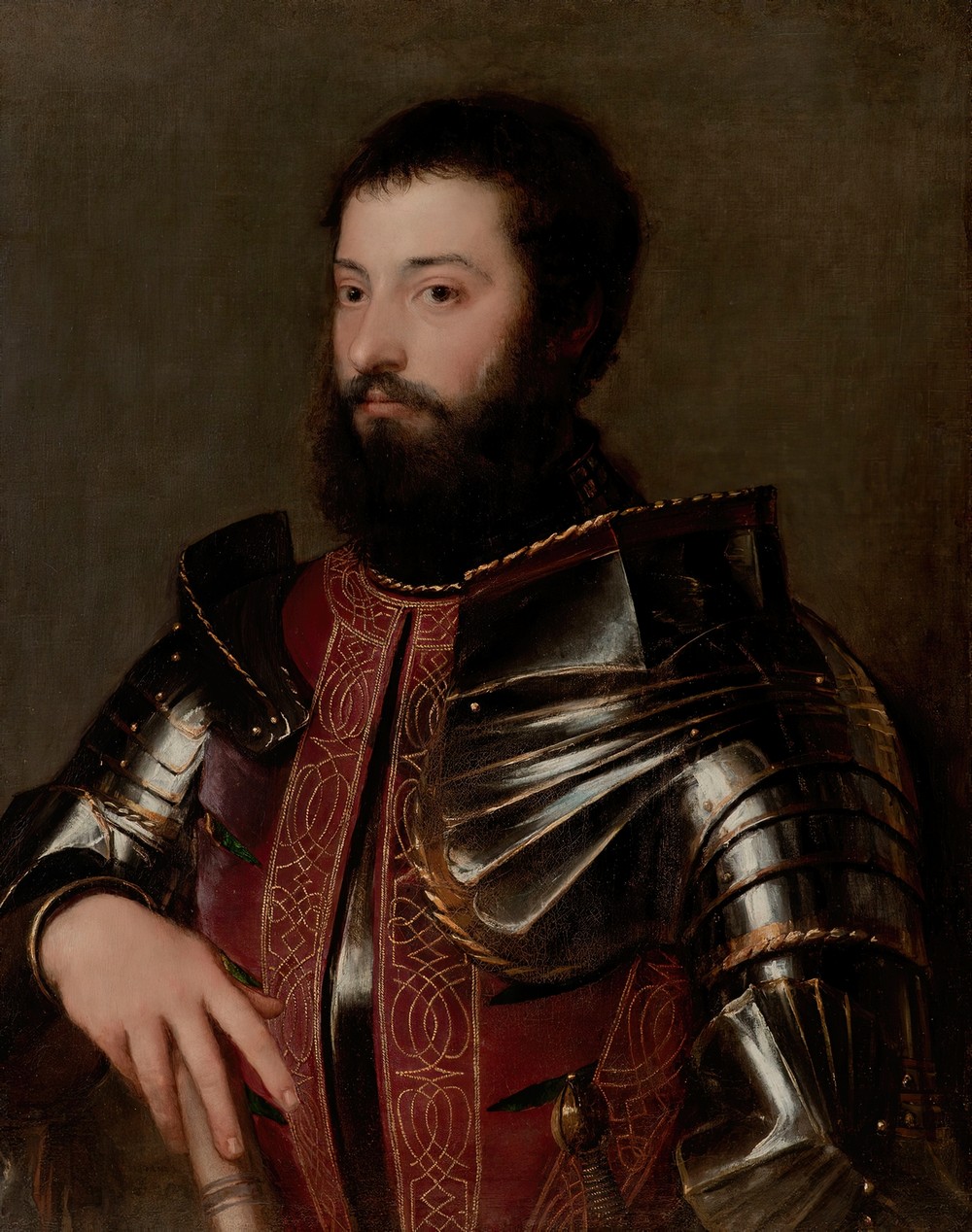 Portrait of a Man in Armor (ca. 1530)