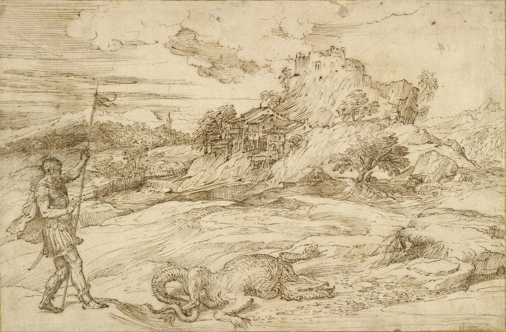 Landscape with St. Theodore Overcoming the Dragon