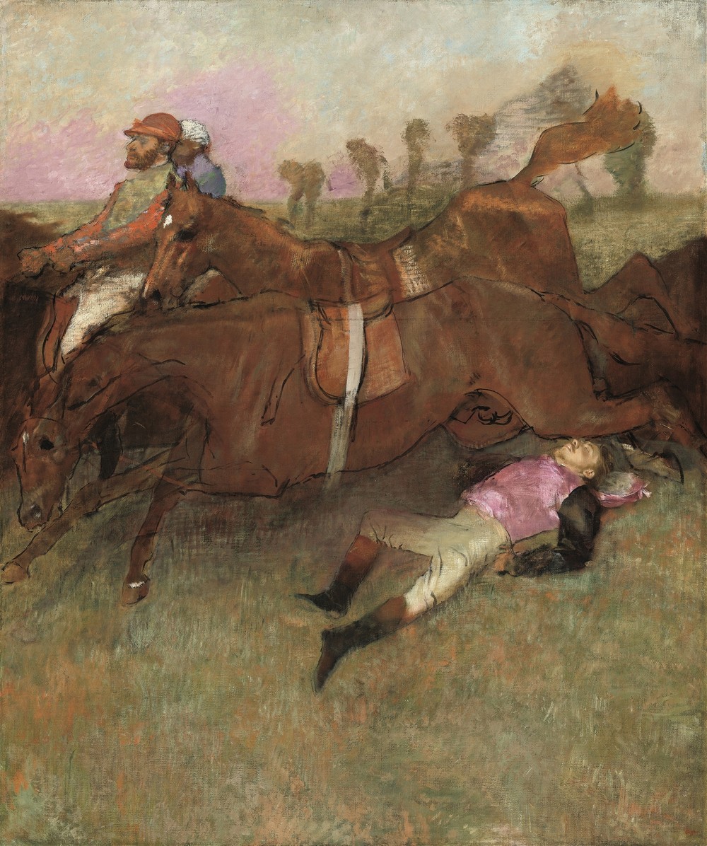 Scene from the Steeplechase – The Fallen Jockey