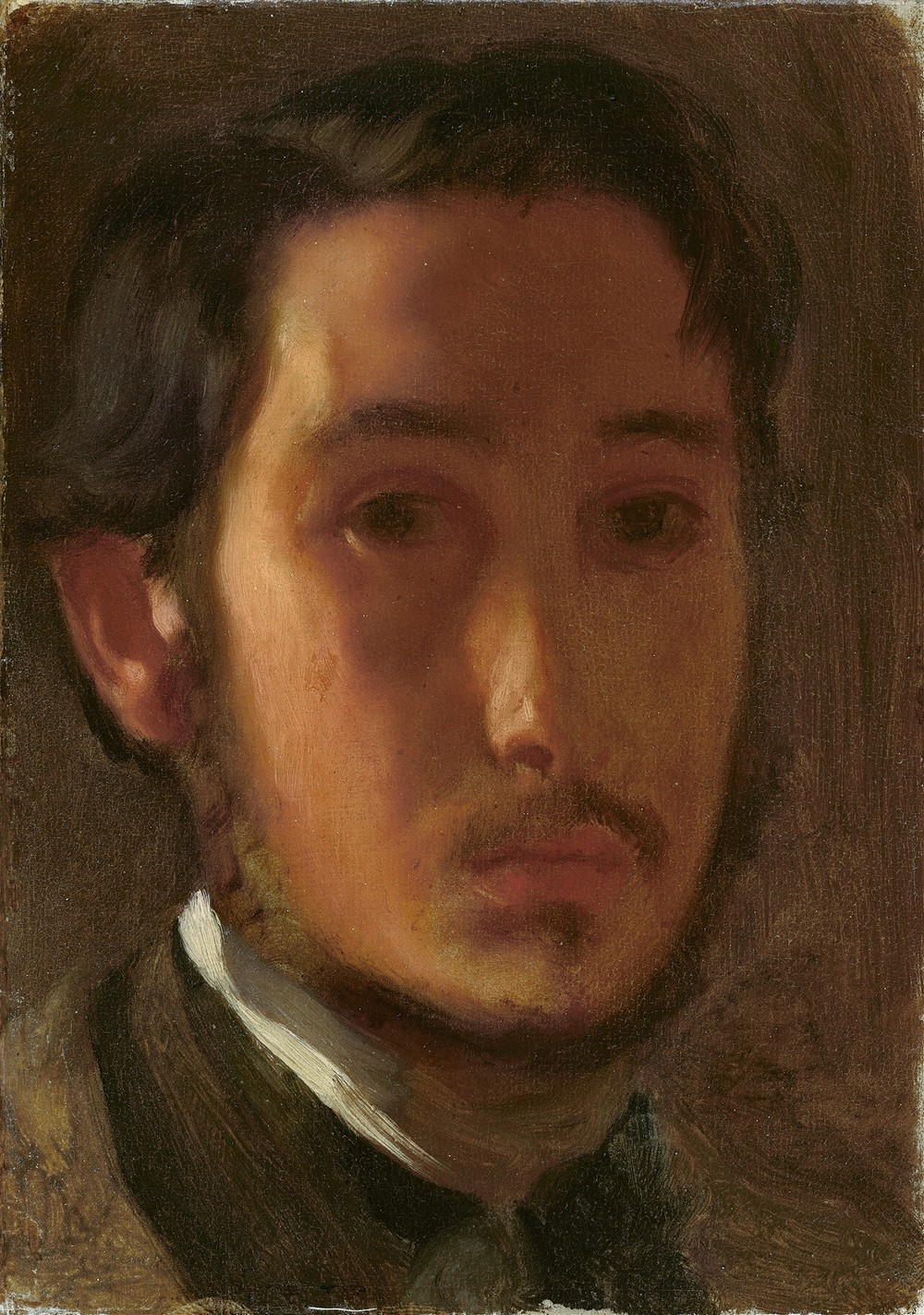 Self-Portrait with White Collar (c. 1857)