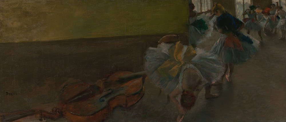 Dancers in the Rehearsal Room with a Double Bass (ca. 1882–85)