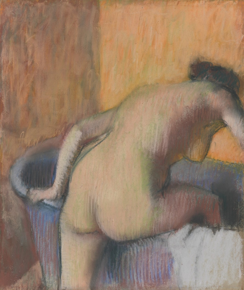 Bather Stepping into a Tub (ca. 1890)