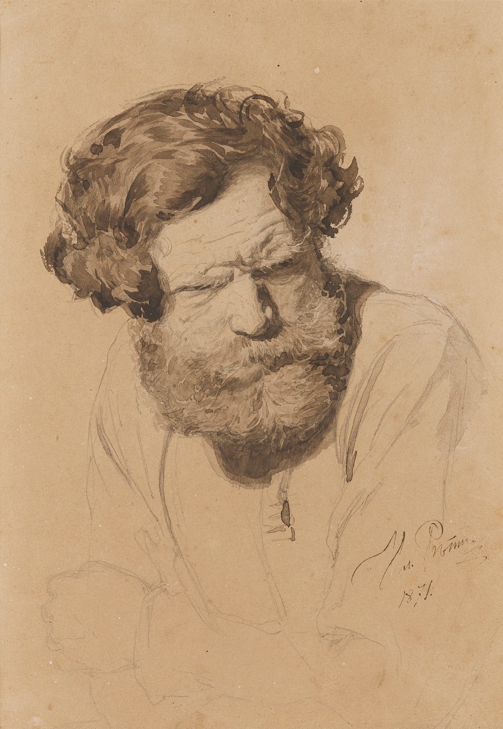 Portrait Of A Russian Peasant